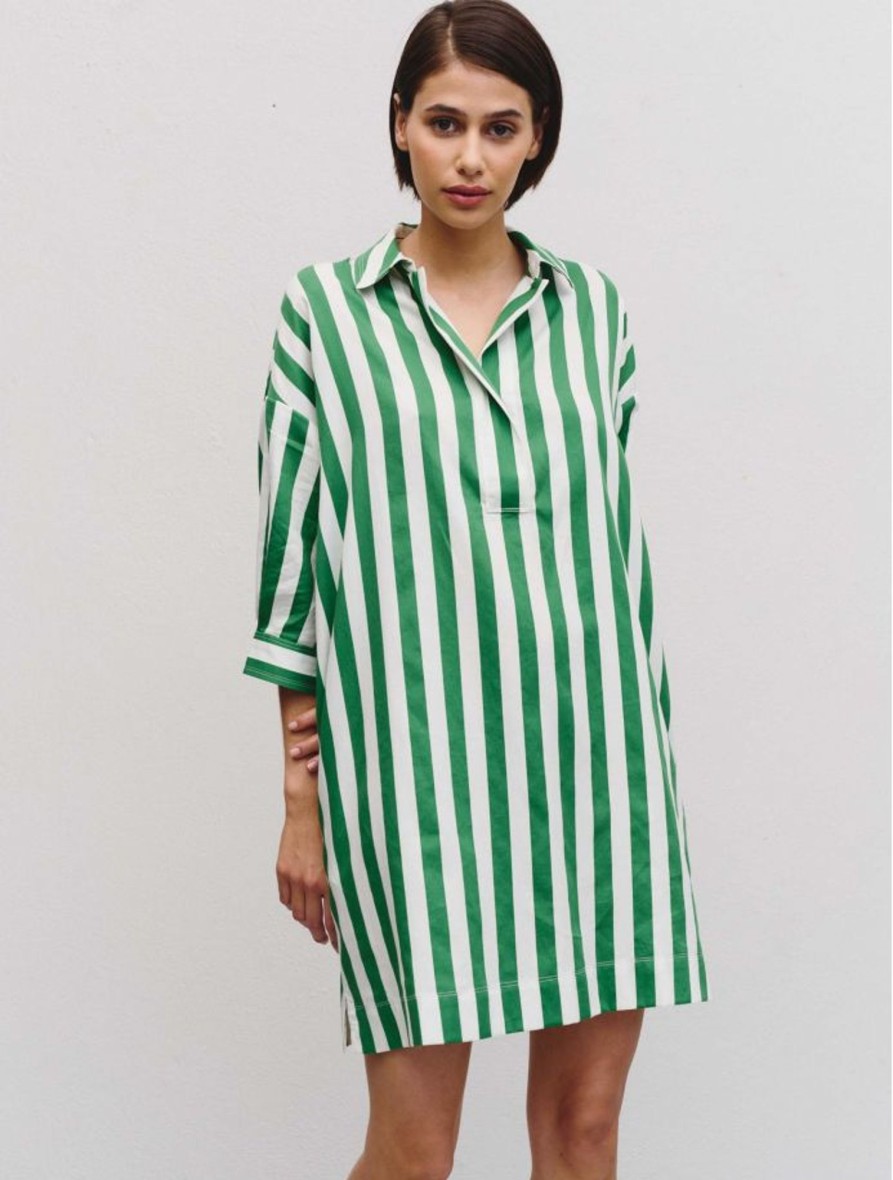 Vetements Idano | Robe Gaetan Menthe